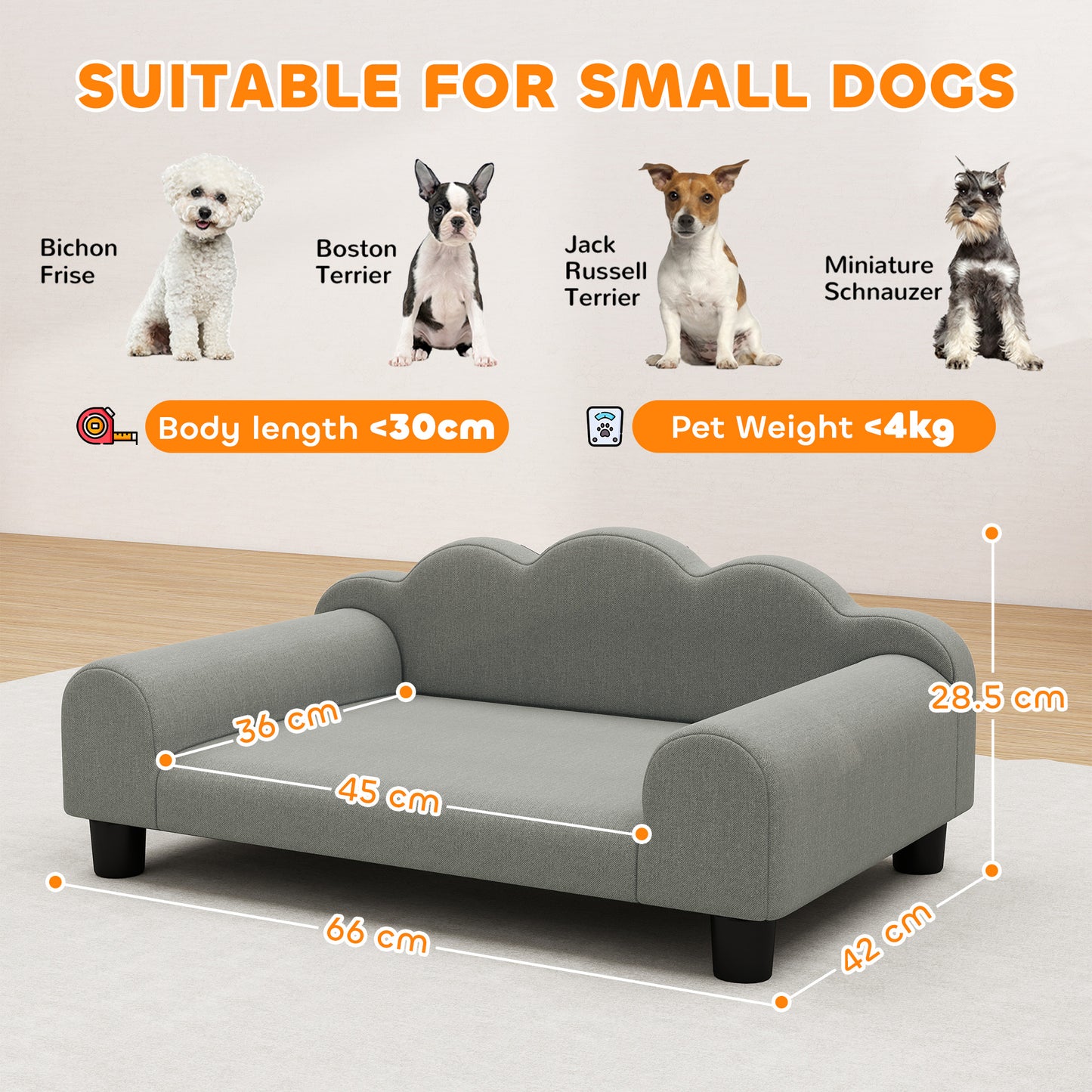 Elevated Breathable Bed For Small Dogs